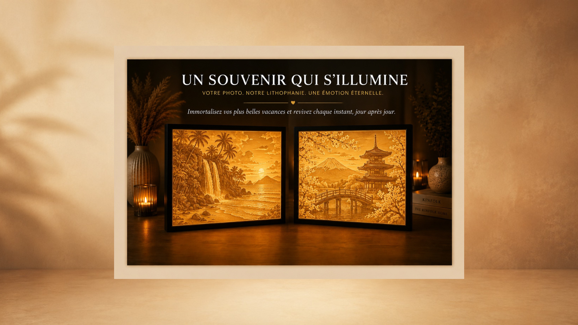 Lampe lithophanie personnalisée - Portrait lumineux 3D