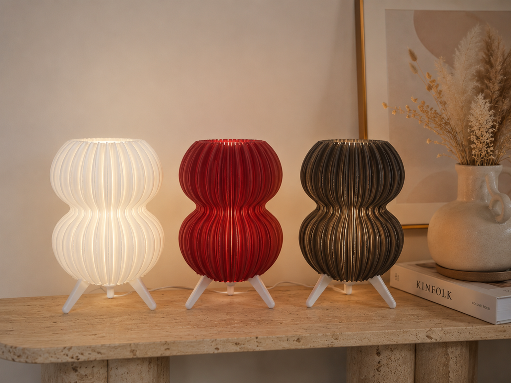 Lampe Design Imprimée en 3D – Lampe de Chevet Moderne