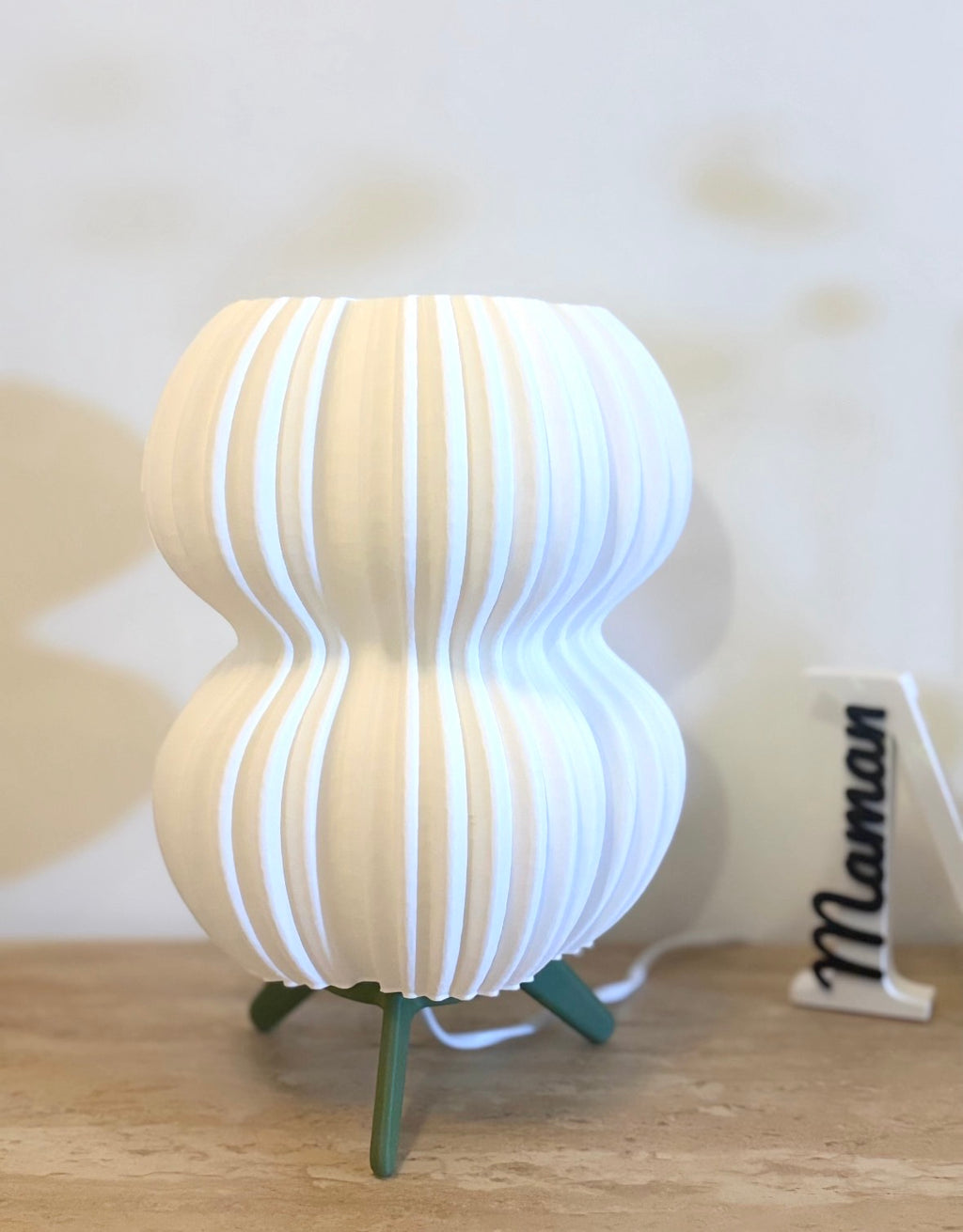 Lampe Design Imprimée en 3D – Lampe de Chevet Moderne