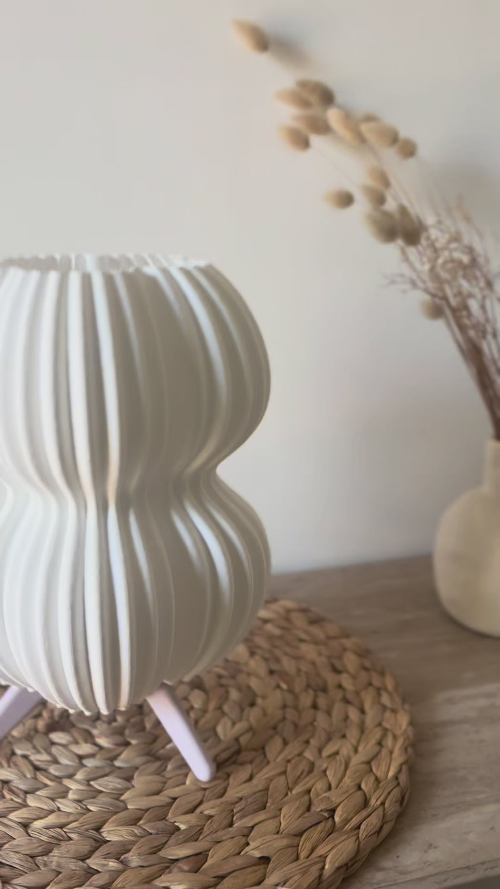 Lampe Design Imprimée en 3D – Lampe de Chevet Moderne